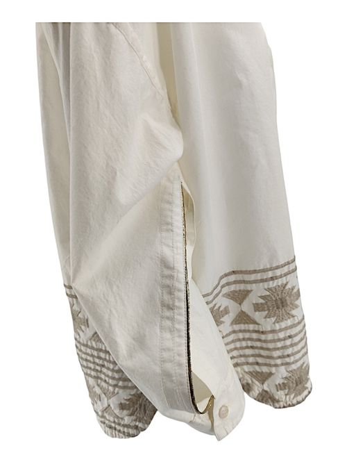 Camicia donna avorio over coreana con ricami e paillettes Bazar deluxe | S999-2500250